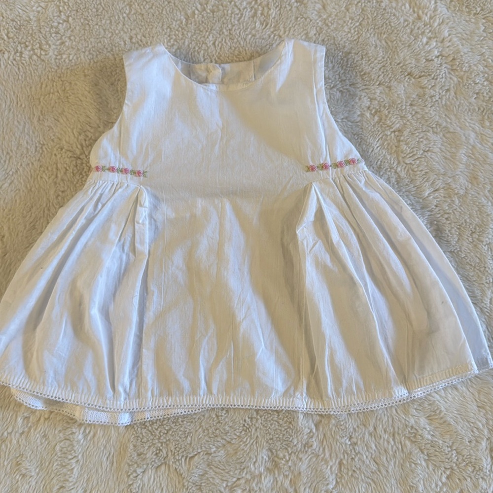 Strasburg children beautiful cotton dress with rose details